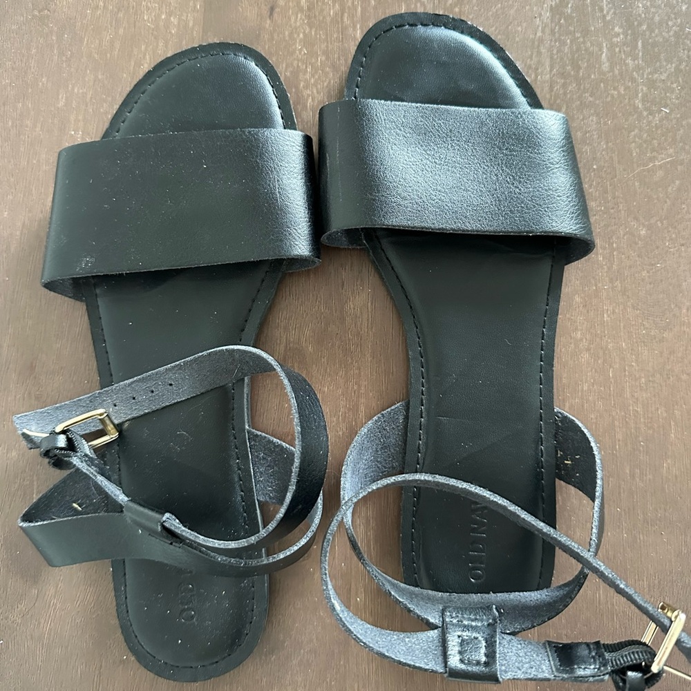 Old navy sandals. Black. Size 7.5.